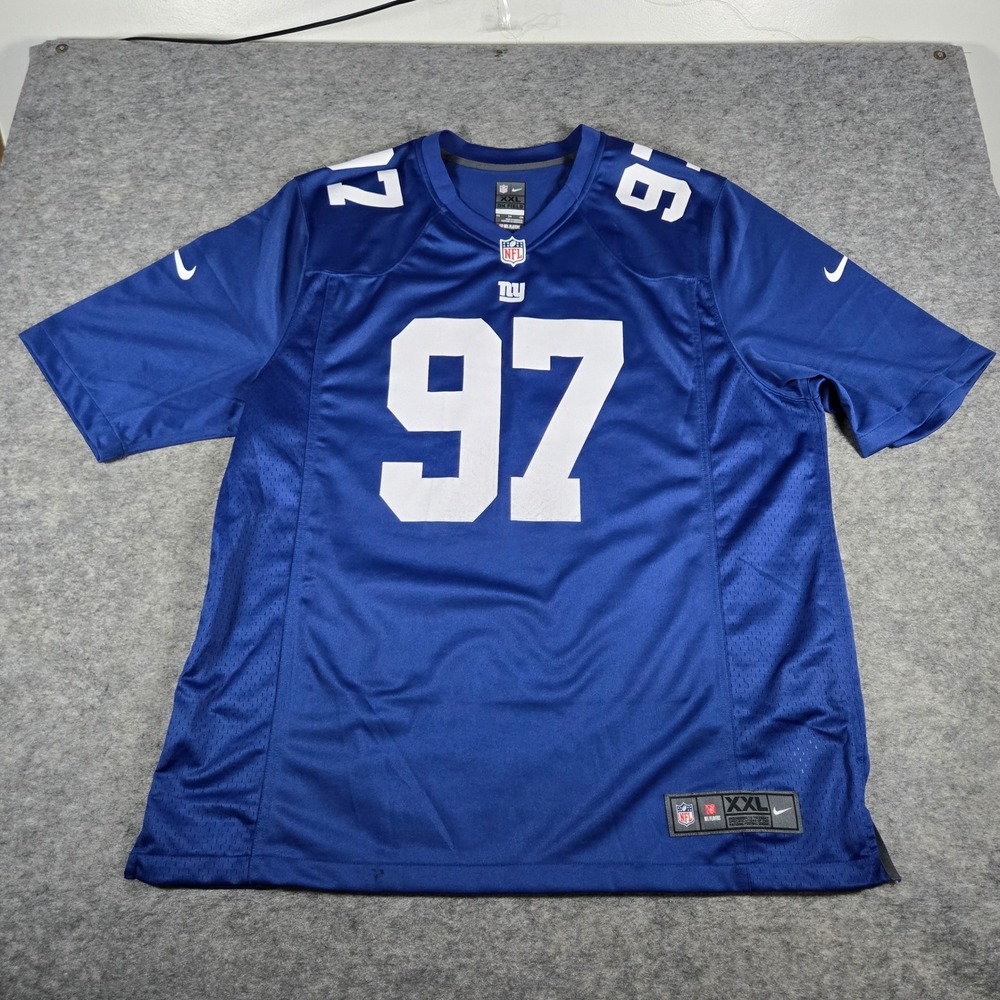 Nike Mens Blue Lawrence II 97 New York Giants On Field Football Jersey XXL
